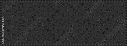 Floral ornamented pattern; old style ornate decoration