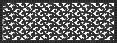 Floral ornamented pattern; old style ornate decoration