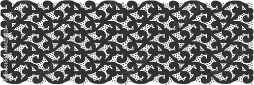 Floral ornamented pattern; old style ornate decoration