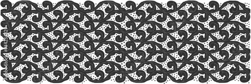 Floral ornamented pattern; old style ornate decoration