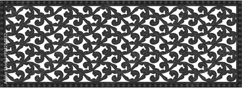 Floral ornamented pattern; old style ornate decoration