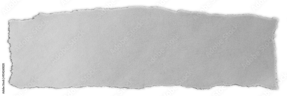 Obraz premium Piece of torn paper isolated on plain background 