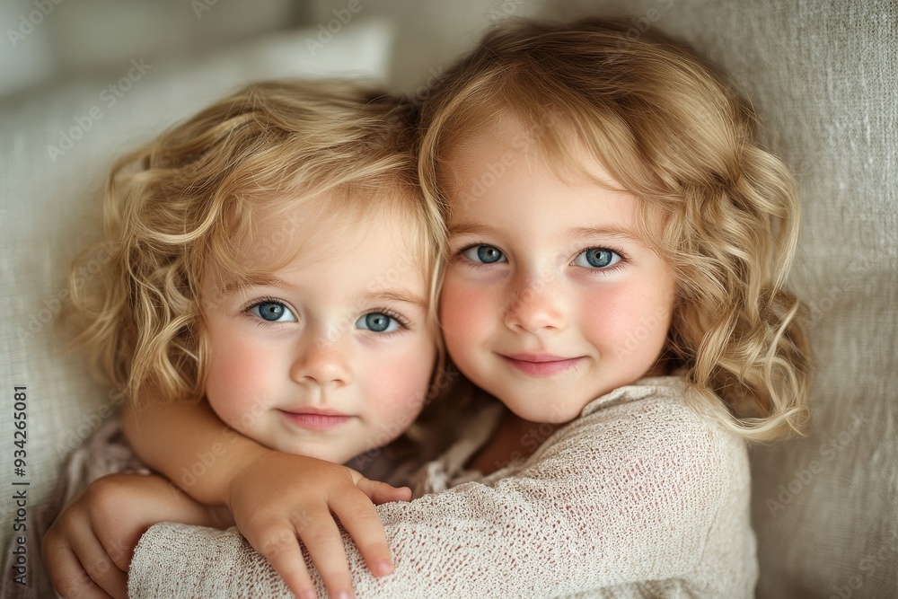 Affectionate sisters, Generative AI Affectionate sisters, Generative AI
