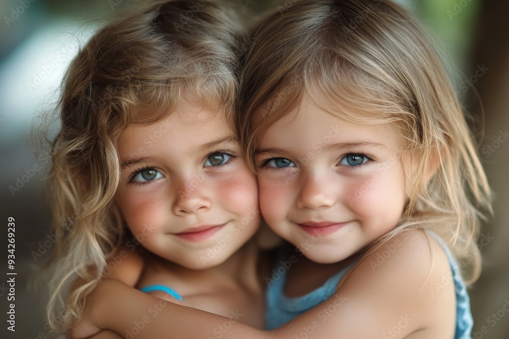 Affectionate siblings, Generative AI Affectionate siblings, Generative AI