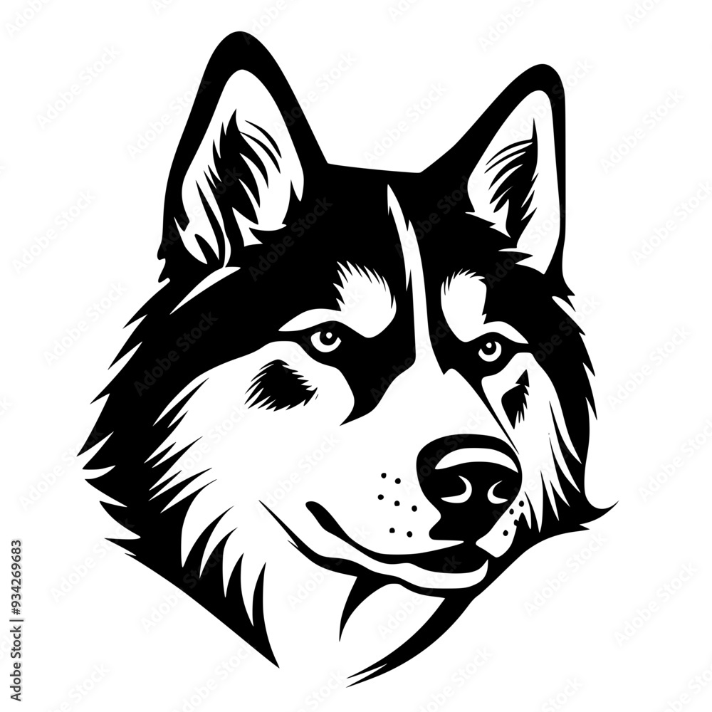 Naklejka premium Husky Vector