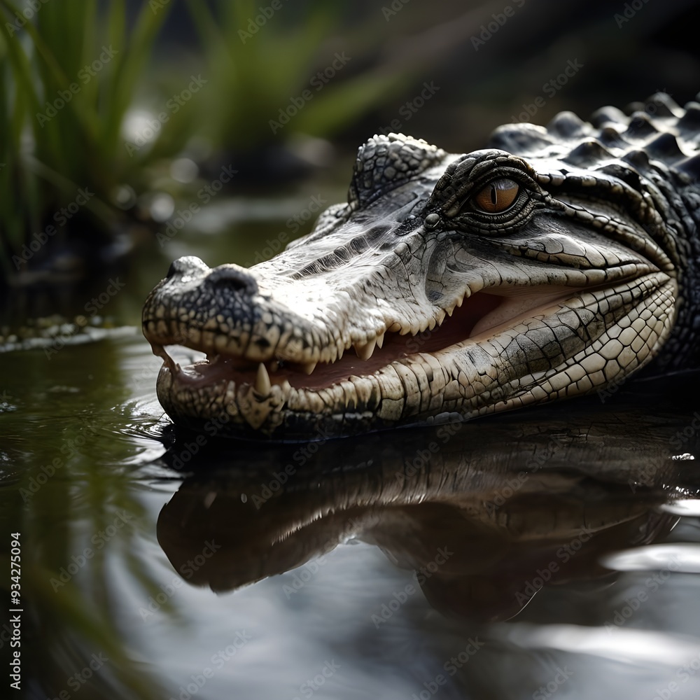 Obraz premium close up of an alligator