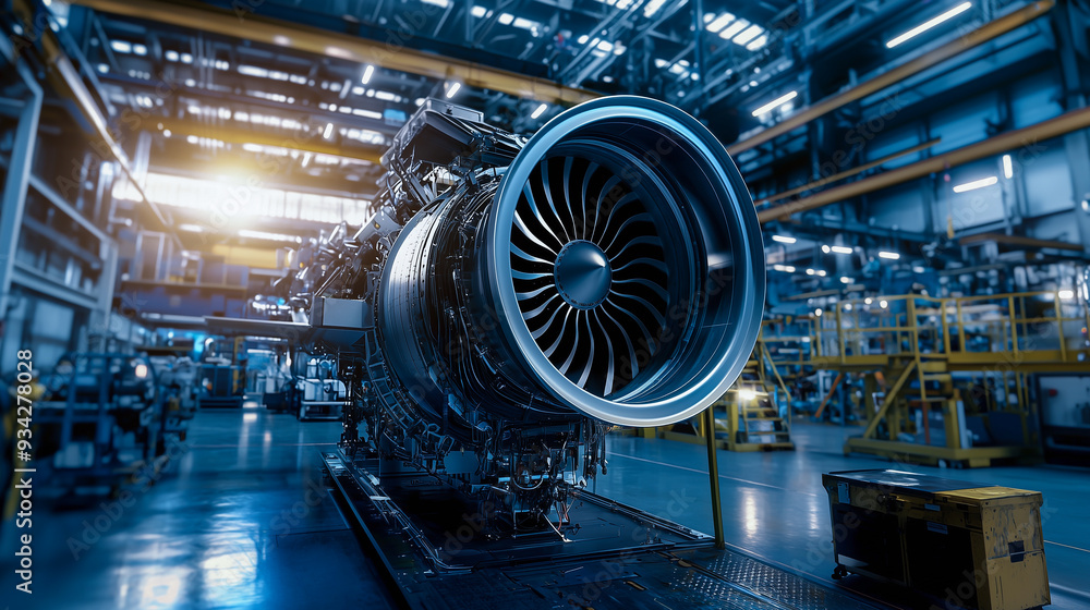 Assembly of a Modern Jet Engine in a State-of-the-Art Aerospace Facility
Assembly of a Modern Jet Engine in a State-of-the-Art Aerospace Facility