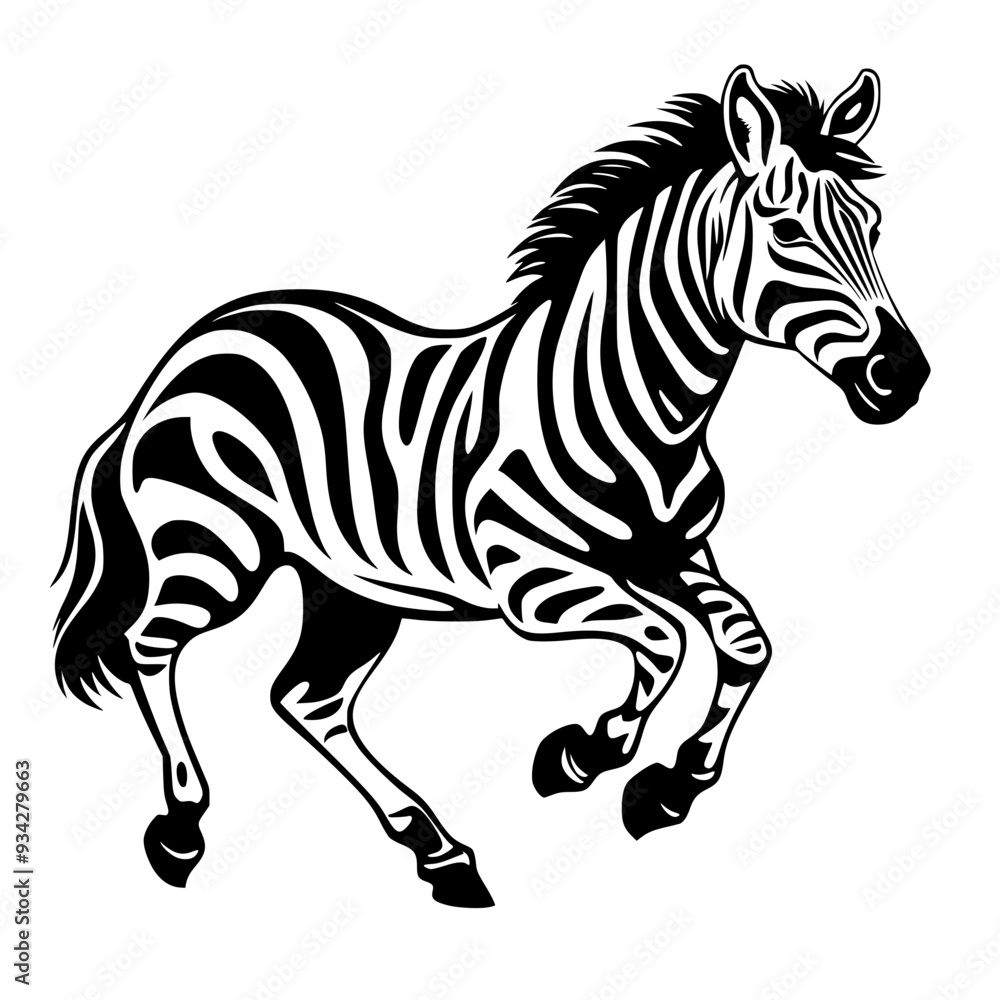 Obraz premium Zebra Vector