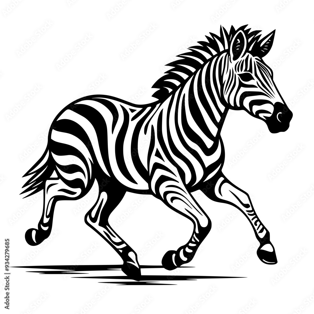 Fototapeta premium Zebra Vector