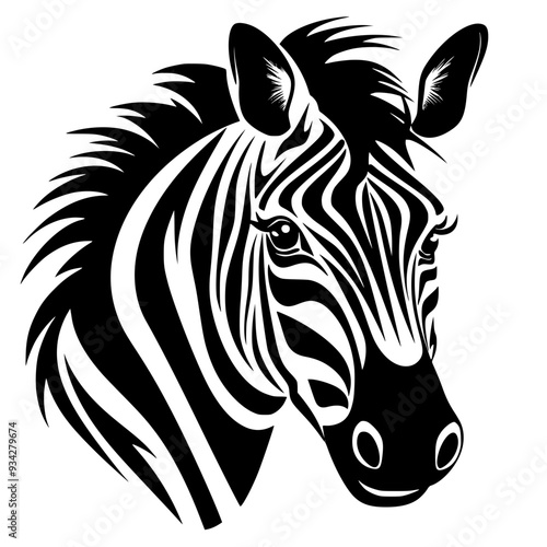 Wallpaper Mural Zebra Vector Torontodigital.ca