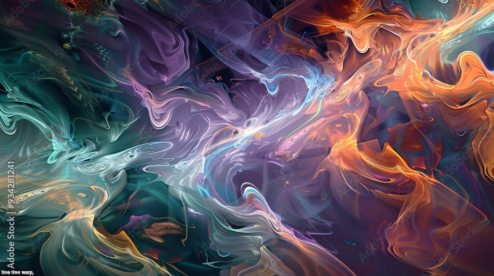 Fototapeta premium Vivid abstract swirls color background