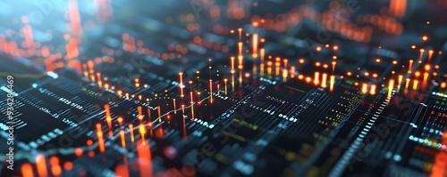 Create a scatter plot depicting a clear positive relationship between stock prices and trading volumes, with points clustering upwards, signaling growing market enthusiasm.