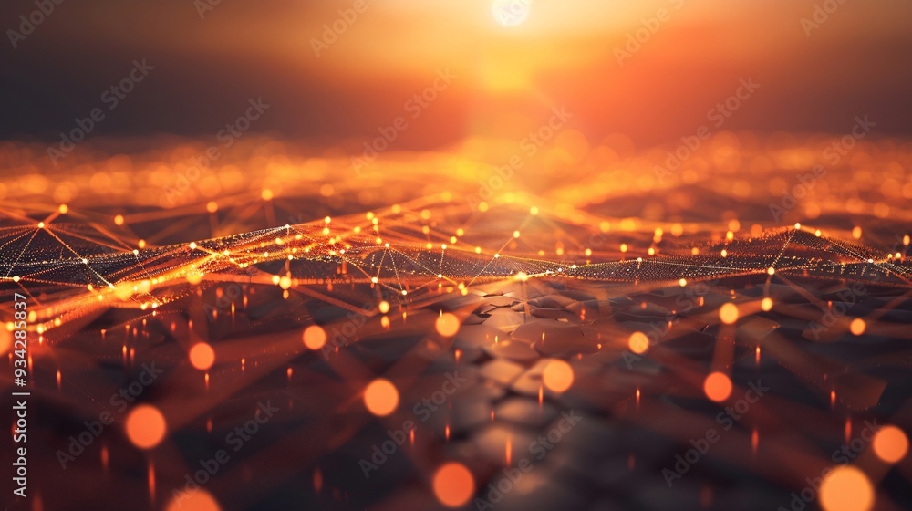 Obraz premium Technology network concept background