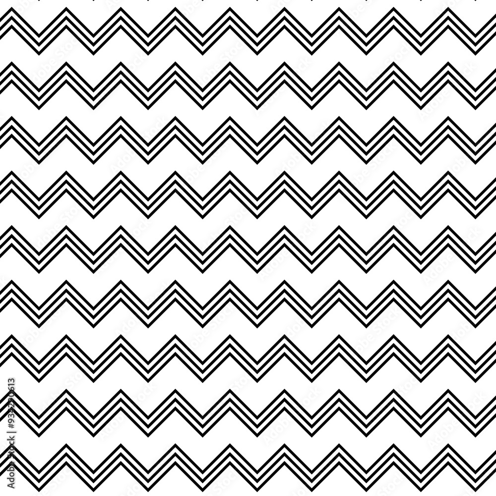 Endless wavy line pattern, abstract, monochrome, black and white background Endless wavy line pattern, abstract, monochrome, black and white background
