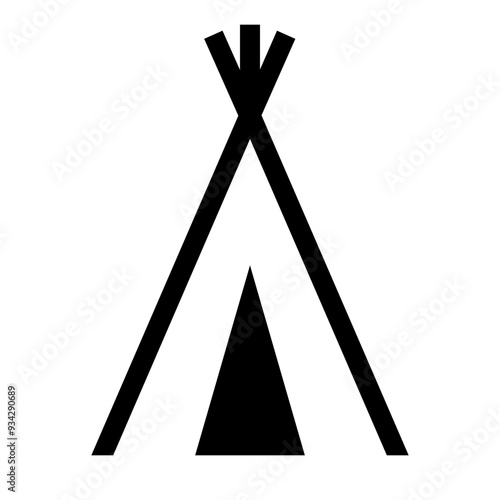 Teepee Icon - Outline