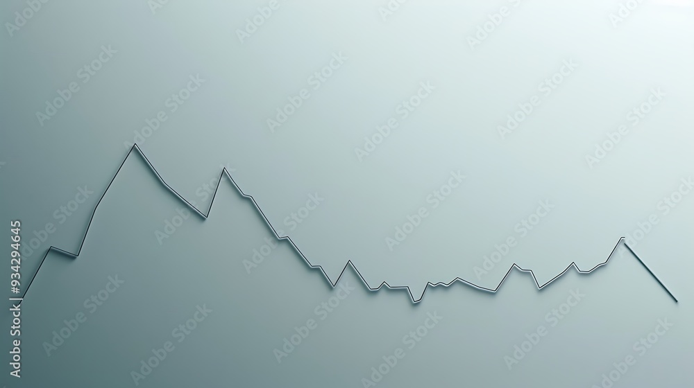 Simple line graph trending upward on a muted grayish-white background, showing market improvement, minimalist approach. Simple line graph trending upward on a muted grayish-white background, showing market improvement, minimalist approach.