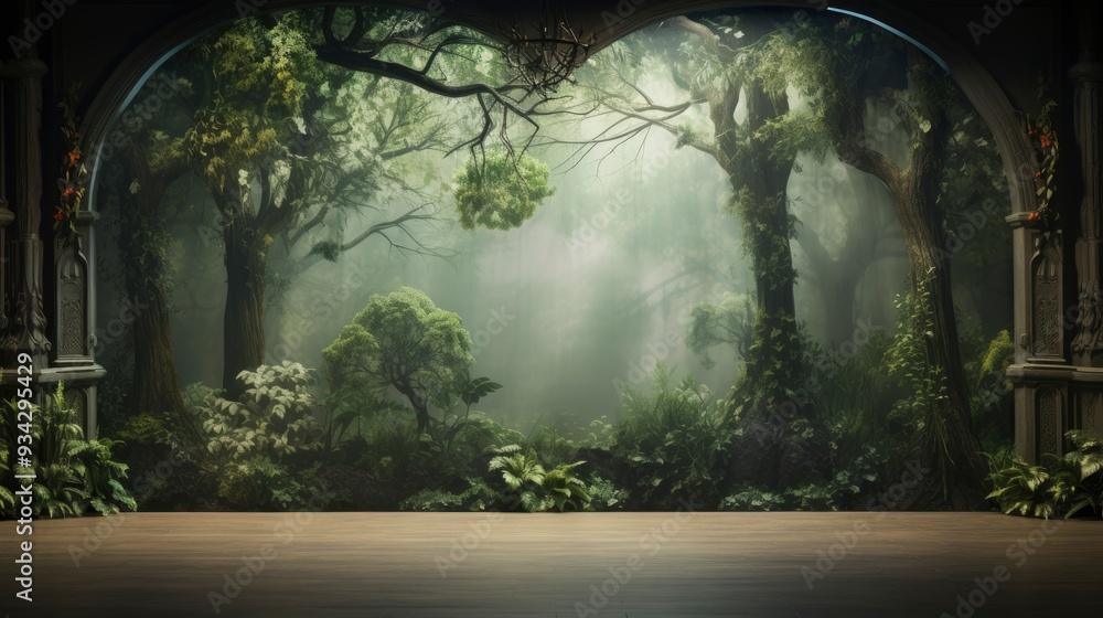 mural design tree wallpaper forest , ai mural design tree wallpaper forest , ai