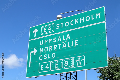 Photography Swedish traffic sign