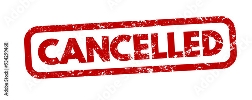 Cancelled rubber stamp - vector illustration