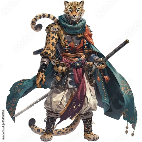 Anime Leopard Warrior