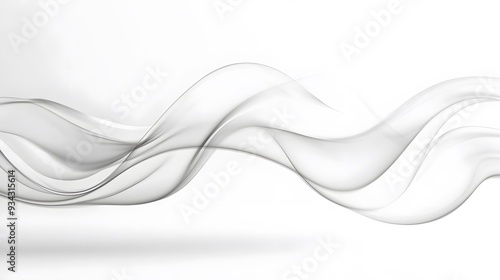 Smoke on White Background, Abstract Image, Texture, Pattern, Wallpaper, Cover and Screen of Smartphone, Cell Phone, Computer, Laptop, 9:16 and 16:9 Format