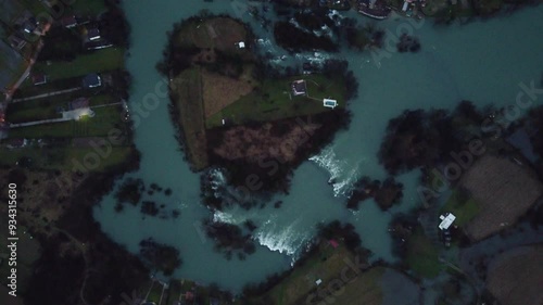 Island on river
