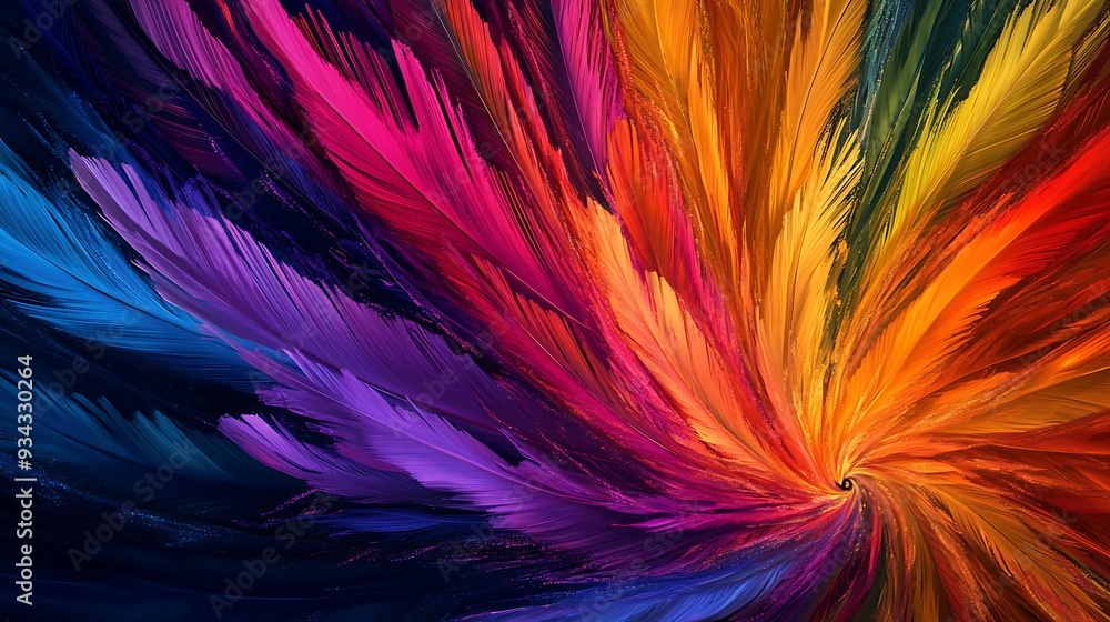 Abstract colorful swirl pattern in rainbow hues. Abstract colorful swirl pattern in rainbow hues.