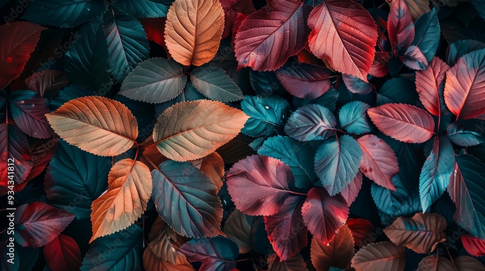 custom made wallpaper toronto digitalassorted-color leaves