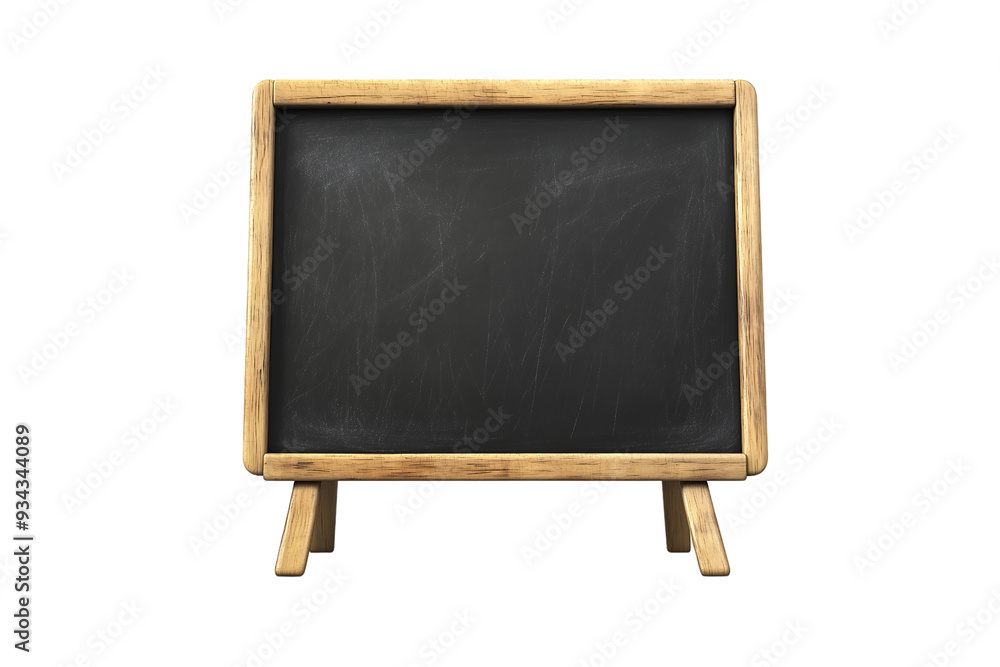 blank blackboard with stand isolated on transparent background blank blackboard with stand isolated on transparent background