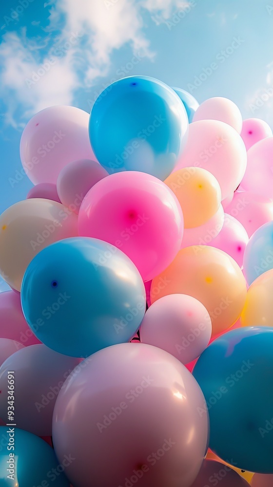 blue pink and yellow balloons blue pink and yellow balloons