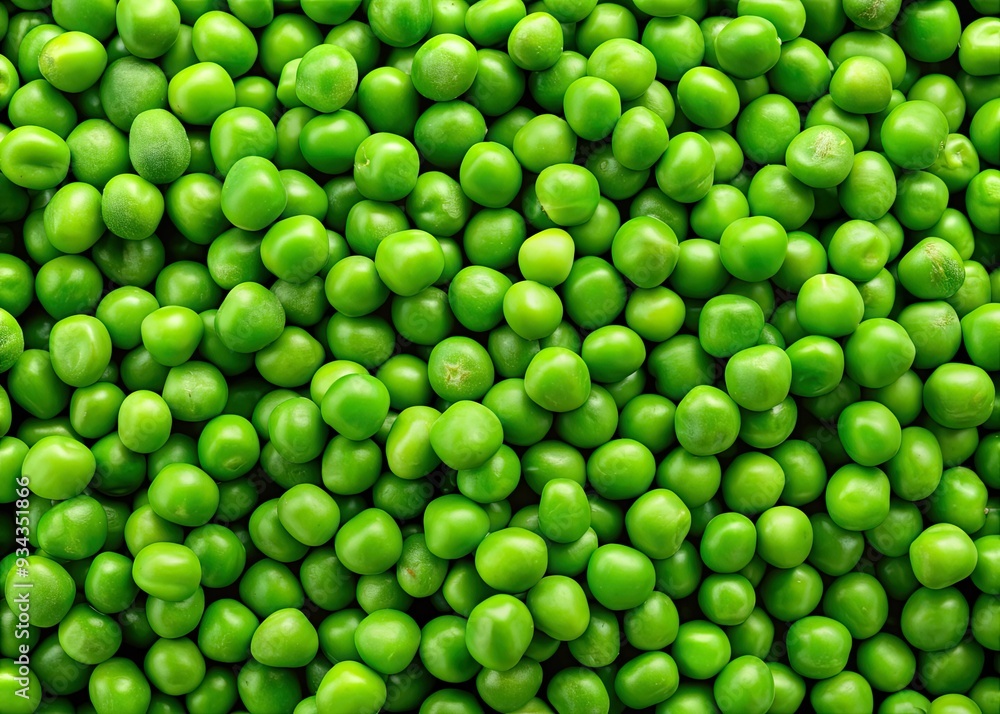 Vibrant green peas form a lush, textured background, showcasing plump, perfectly peeled grains in a stunning close-up, ideal for healthy food and vegetable protein representations. Vibrant green peas form a lush, textured background, showcasing plump, perfectly peeled grains in a stunning close-up, ideal for healthy food and vegetable protein representations.