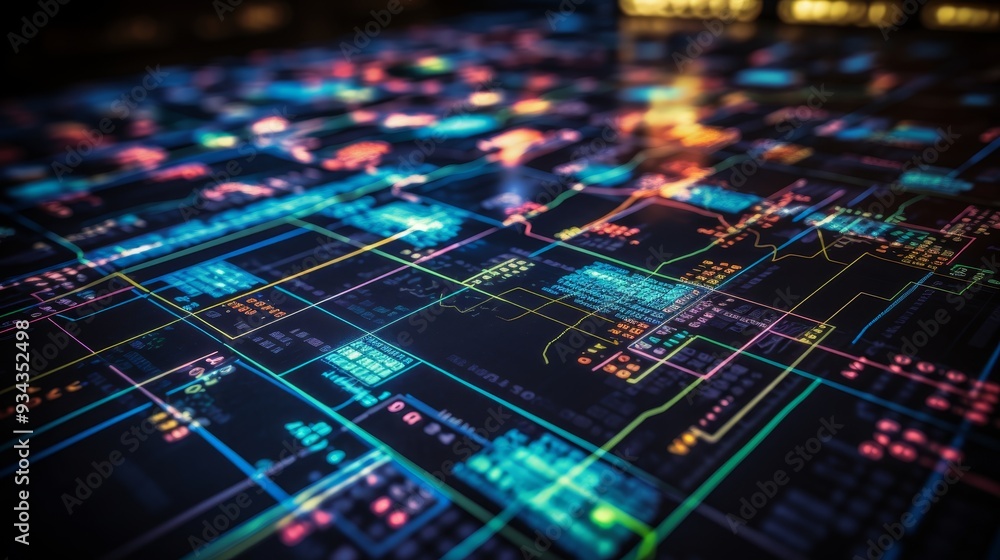 Obraz premium Vivid forex charts and dynamic stock market data visualization for comprehensive analysis