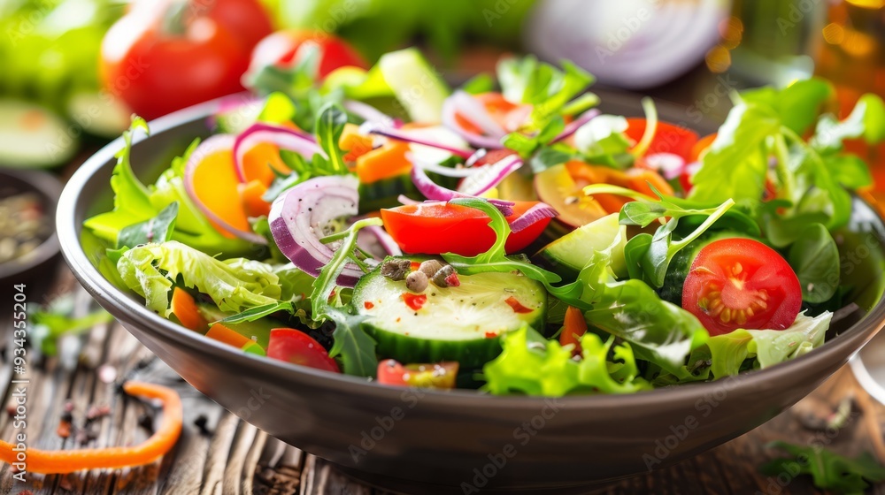 bowl of vegetable salads bowl of vegetable salads