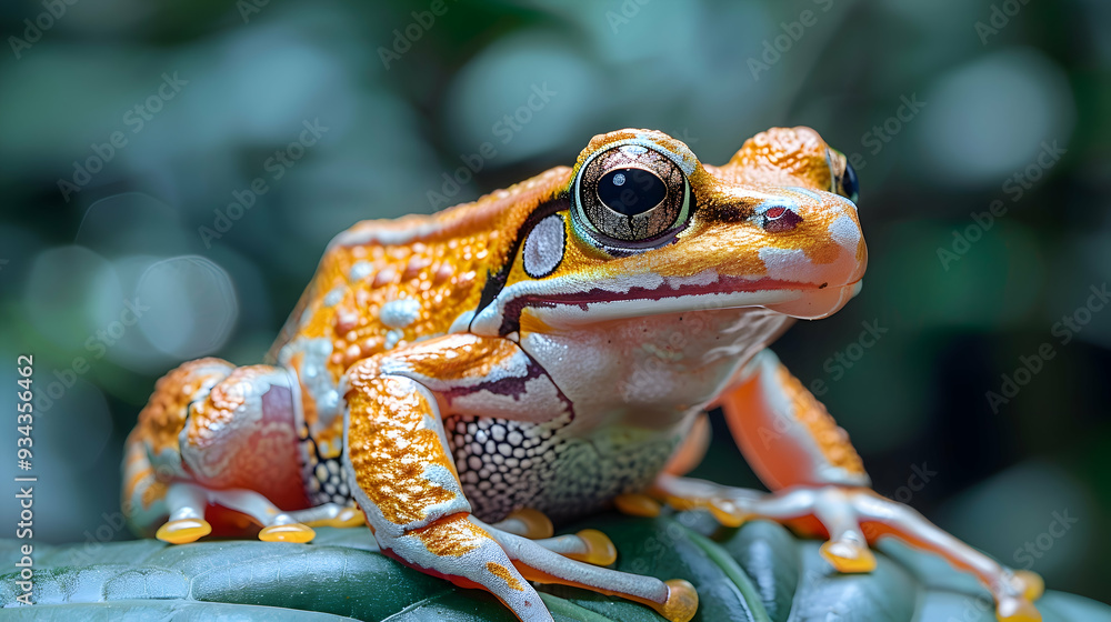 Amazon Bronze Frog detailed skin texture and colors Amazon Bronze Frog detailed skin texture and colors