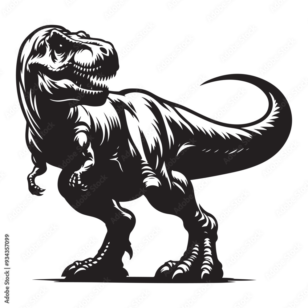 Dinosaur silhouettes, vector silhouette design, isolated white background Dinosaur silhouettes, vector silhouette design, isolated white background