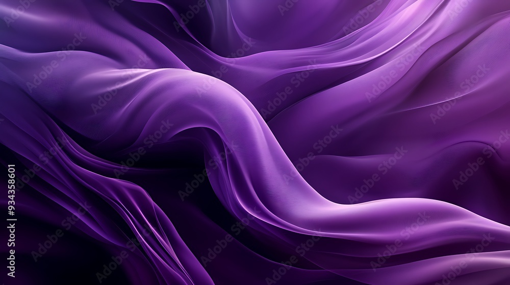 Obraz premium Abstract purple fabric waves.