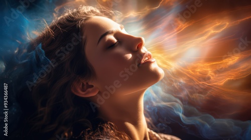 Energy woman, healing feminity