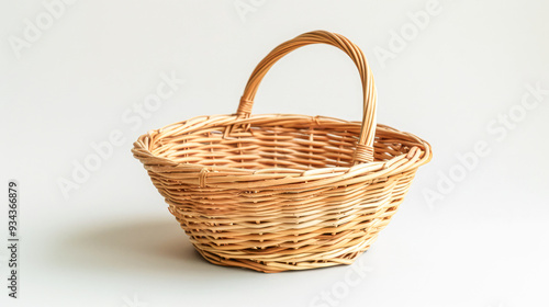 Basket on white background