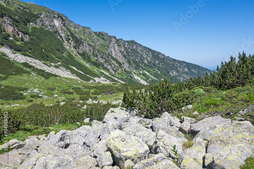 Landscape of Rila Mountain near Malyovitsa peak, Bulgaria photo