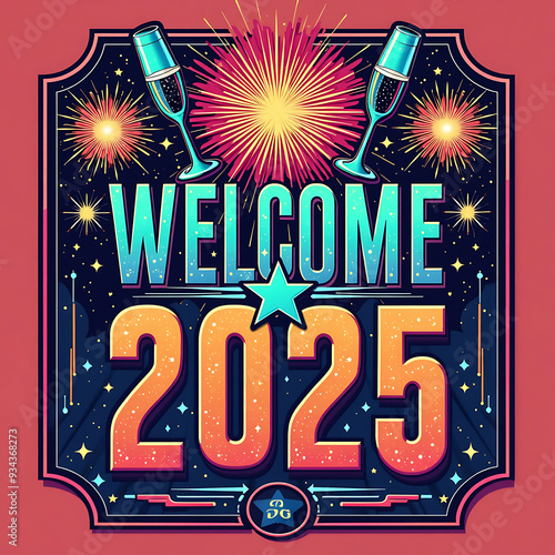 Happy new year t-shirt design, Happy new year poster design