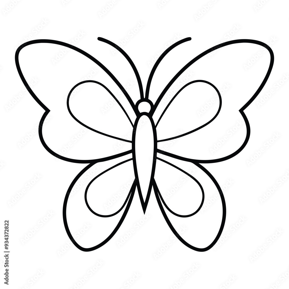 Butterfly with line art style logo icon design animal beauty vector illustration Butterfly with line art style logo icon design animal beauty vector illustration