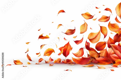 Autumn Leaves Dancing in the Wind
