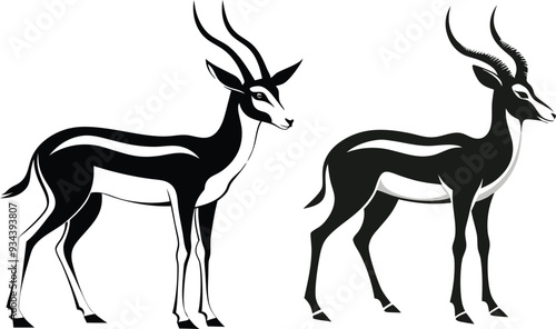 springbok vector art illustration vector illustration 