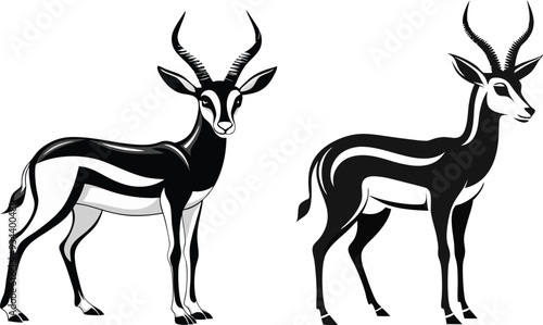 springbok vector art illustration vector illustration 