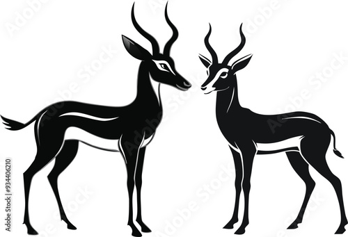springbok vector art illustration vector illustration 