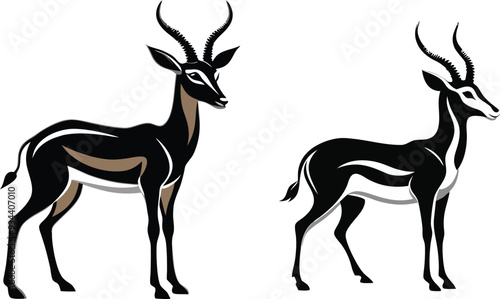 springbok vector art illustration vector illustration 