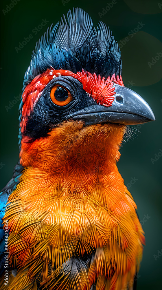 Amazon Motmot head, its beak and feathers detailed with a soft focus background Amazon Motmot head, its beak and feathers detailed with a soft focus background