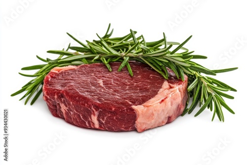 A raw steak for cooking and grilling, isolated on a transparent png background.