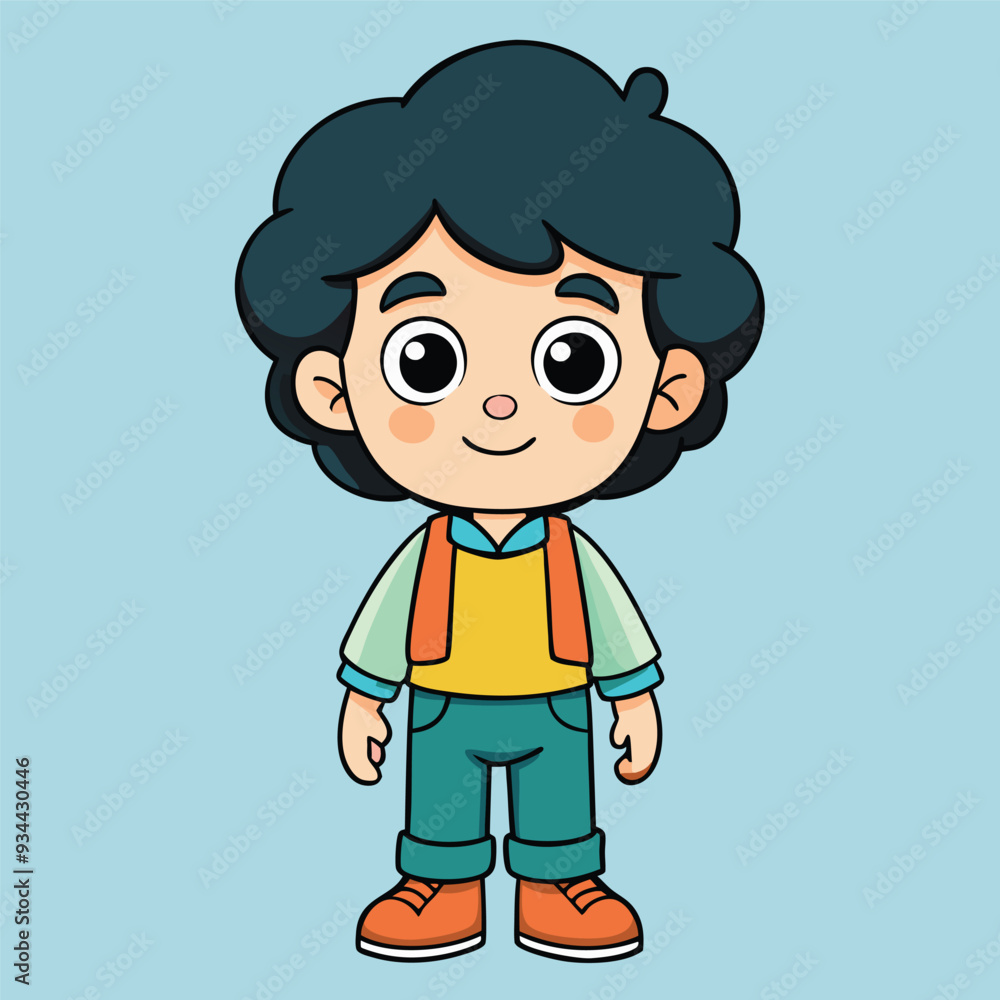 cute boy Adobe Illustrator Artwork cute boy Adobe Illustrator Artwork