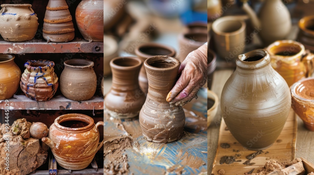 Pottery and Ceramics Collage Pottery and Ceramics Collage